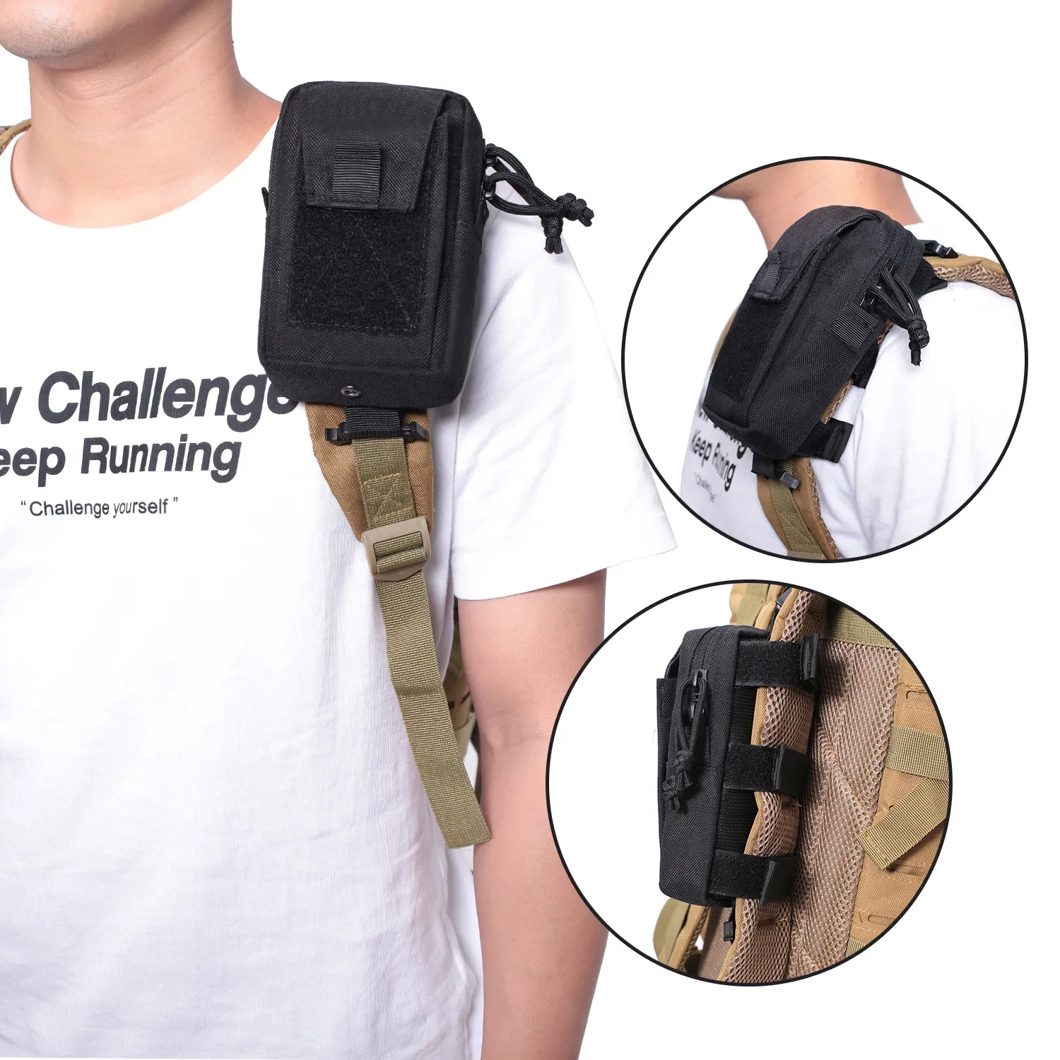 Phone Accessories For Running - حزام حقيبة ظهر مول مع حامل