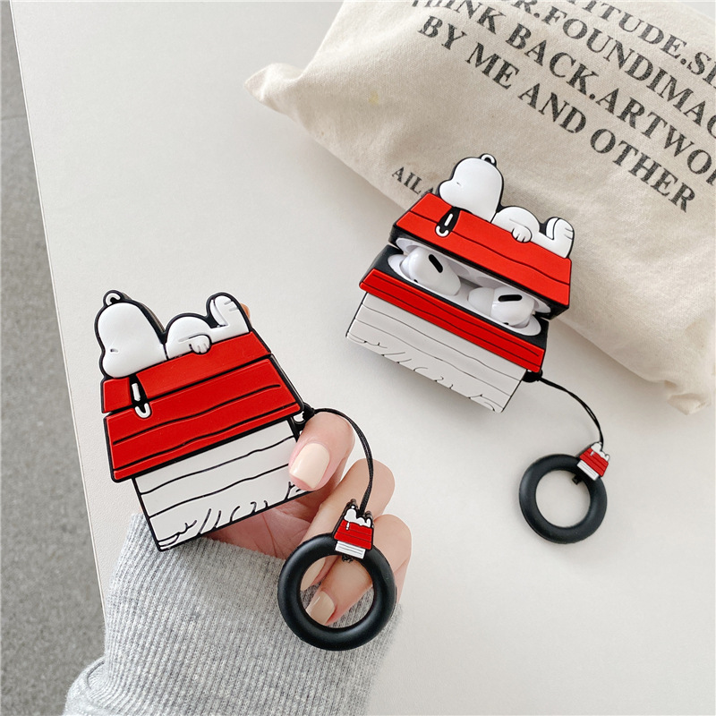 Airpod Case Cover - غطاء سيليكون ثلاثي الأبعاد بتصميم منزل