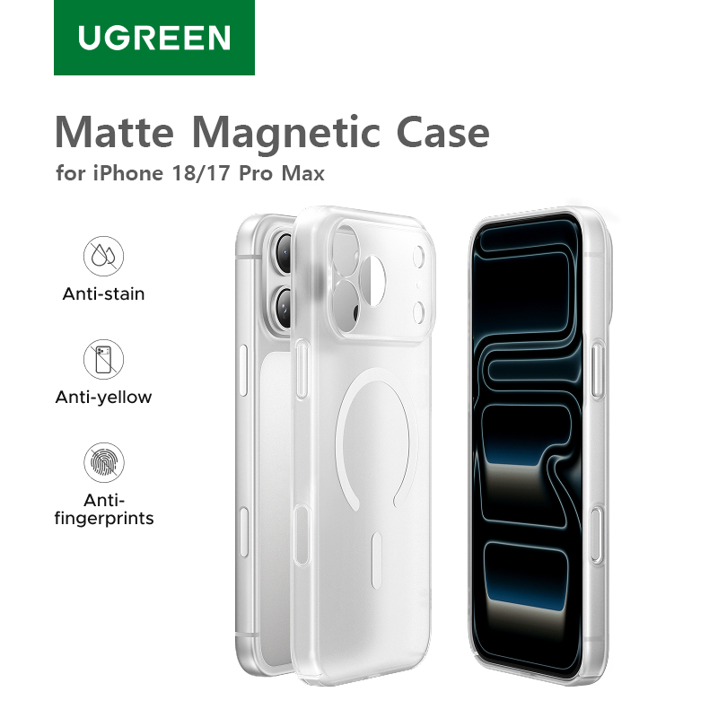 Yellow Phone Accessories - غطاء مغناطيسي من UGREEN لا يصفر