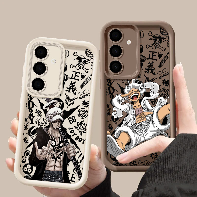 Samsung Accessories Phone - غطاء حماية أنيمي ون بيس لوفي