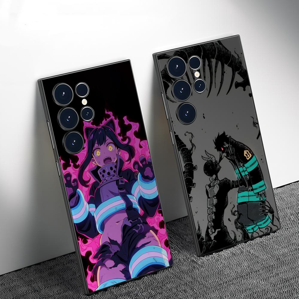 Samsung Accessories Phone - حافظة هاتف أنيمي F-Fire Force لهواتف