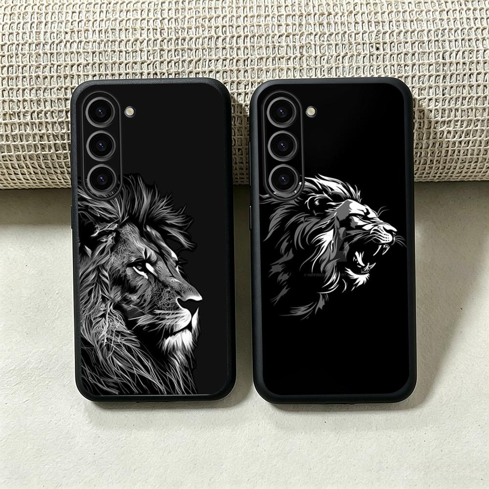 Samsung Accessories Phone - جراب هاتف بتصميم أسد ملكي أنيق