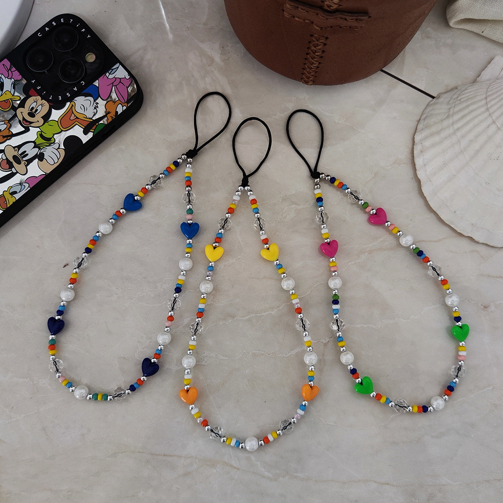 Phone Accessories Crochet - سلسلة من الخرز الملون KKBEAD ،