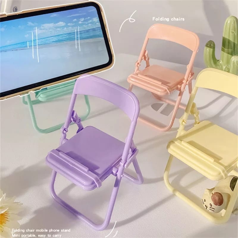 Phone Accessories Items - حامل هاتف على شكل كرسي لطيف،