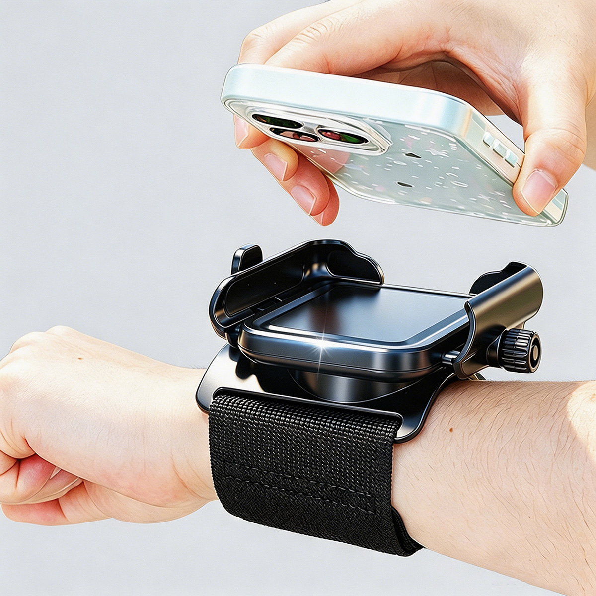Phone Accessories For Running - حامل هاتف معصمي سريع الفك بزاوية