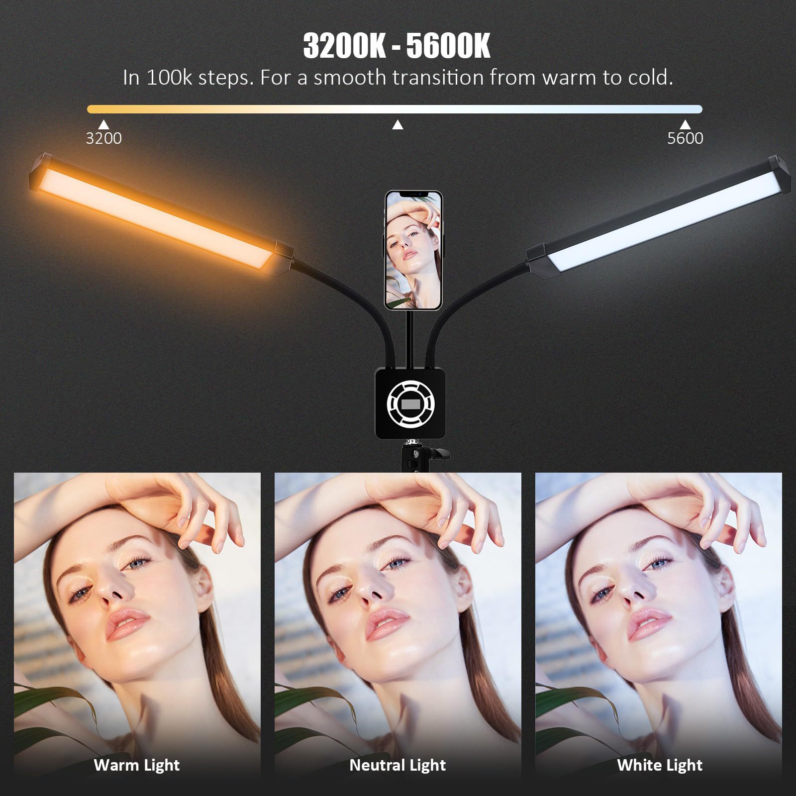 50 واط مزدوجة الأسلحة LED ملء  - مراجعة Led Strip Selfie وسعره