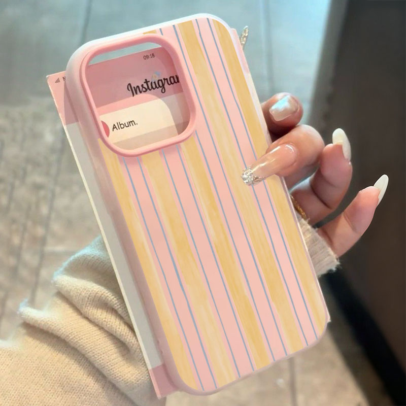 غطاء هاتف أنيق بخطوط صفراء لسا - مراجعة Yellow Phone Accessories وسعره
