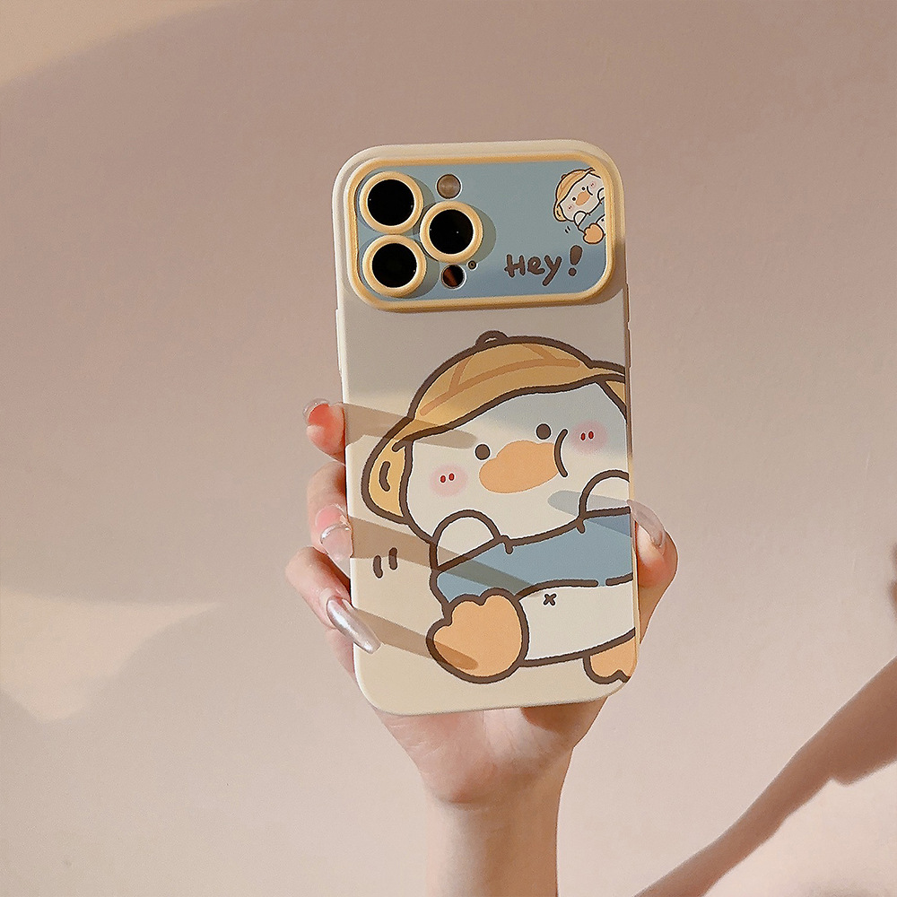 جراب هاتف بتصميم بطة كرتونية ك - مراجعة Yellow Phone Accessories وسعره