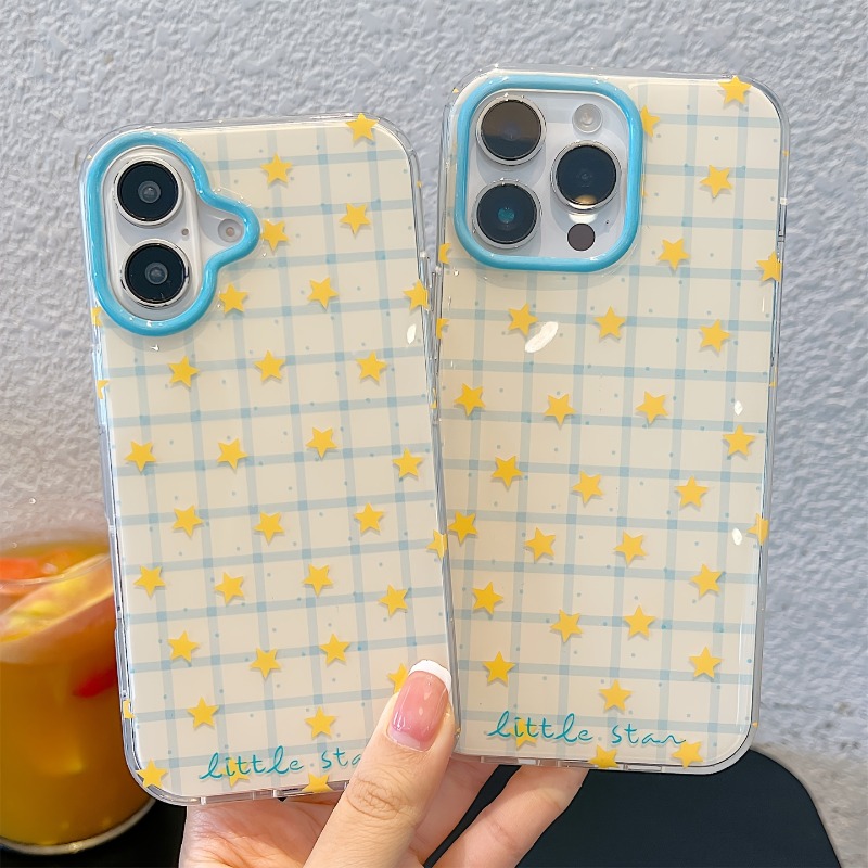 جراب هاتف بنمط مربعات النجمة ا - مراجعة Yellow Phone Accessories وسعره