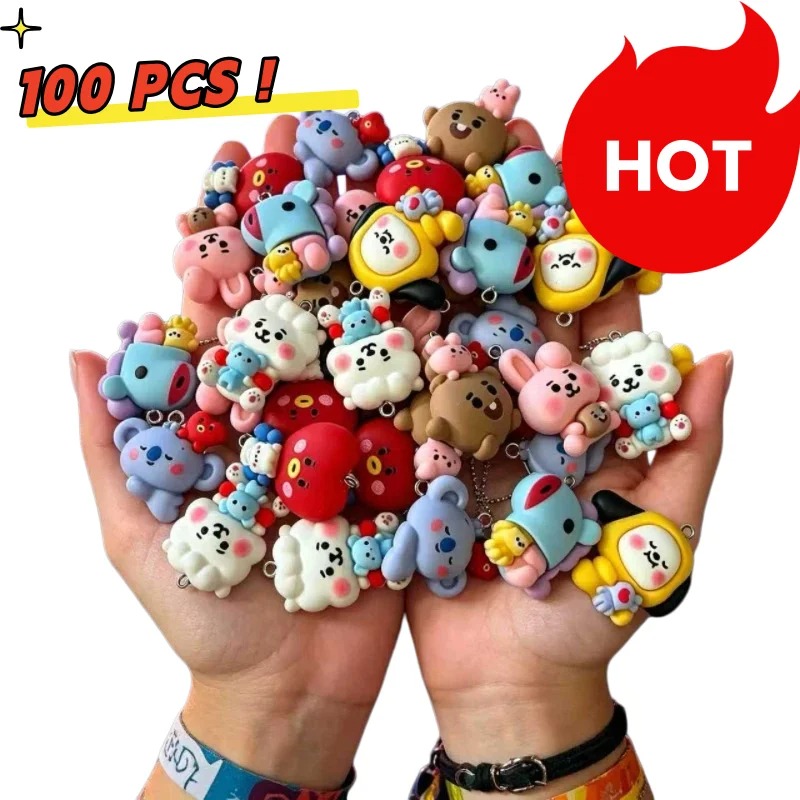 7 قطع من إكسسوارات BT21 الكرتو - مراجعة Phone Accessories Jewelry وسعره