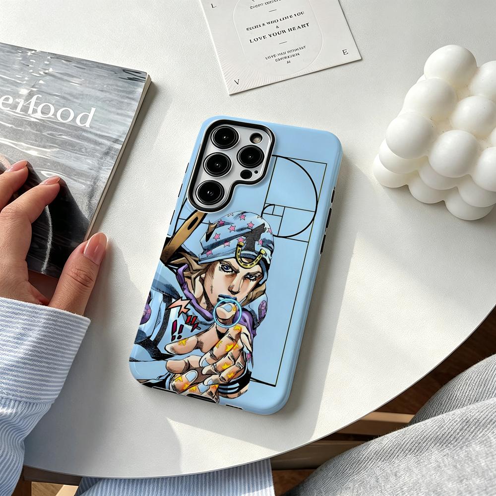 غطاء هاتف أنيمي J-JOJO Steel B - مراجعة Samsung Accessories Phone وسعره