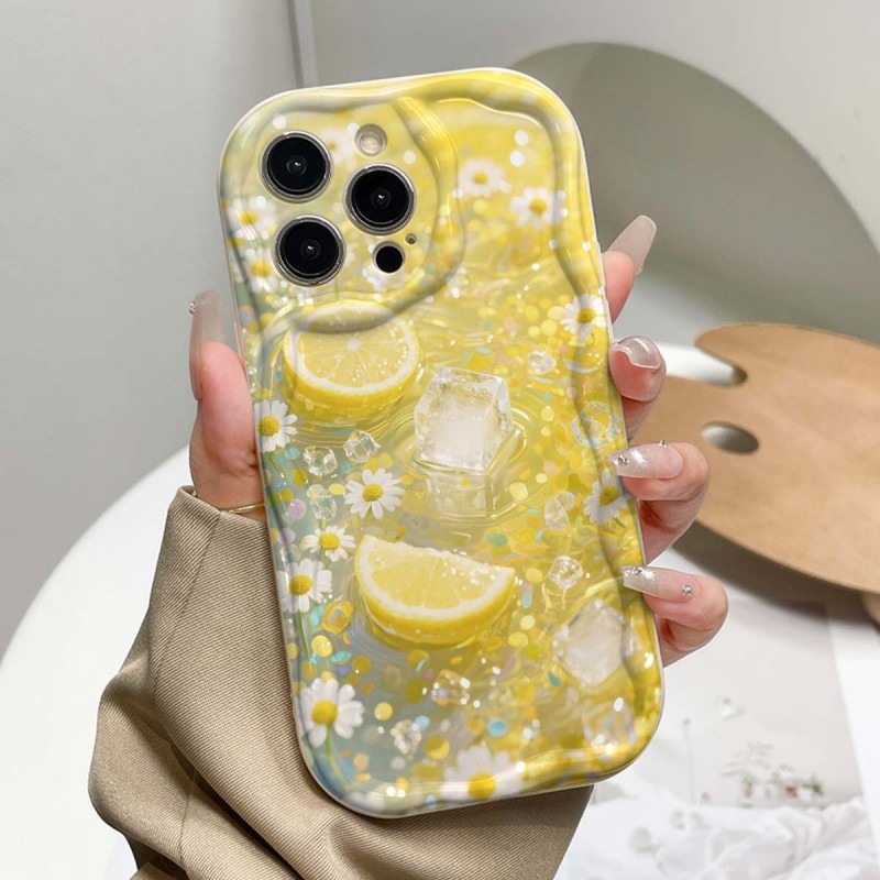 جراب هاتف بنمط ثلجي بزهرة اللي - مراجعة Yellow Phone Accessories وسعره