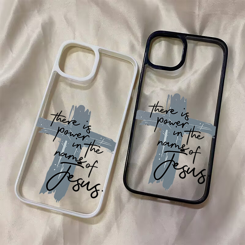 غطاء شفاف بتصميم صليب يسوع الد - مراجعة Samsung Accessories Phone وسعره