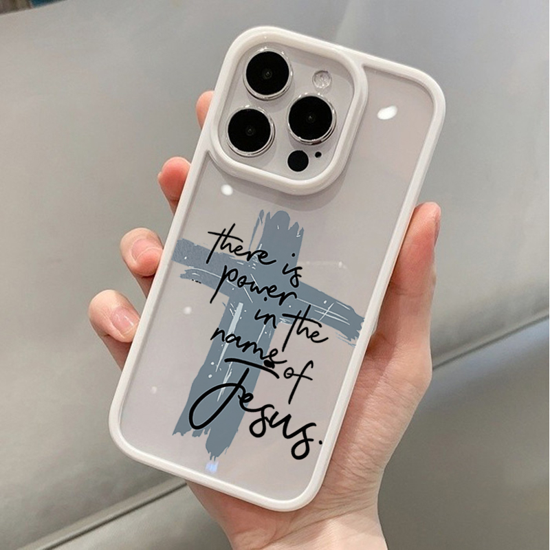 غطاء شفاف بتصميم صليب يسوع الد - مراجعة Samsung Accessories Phone وسعره
