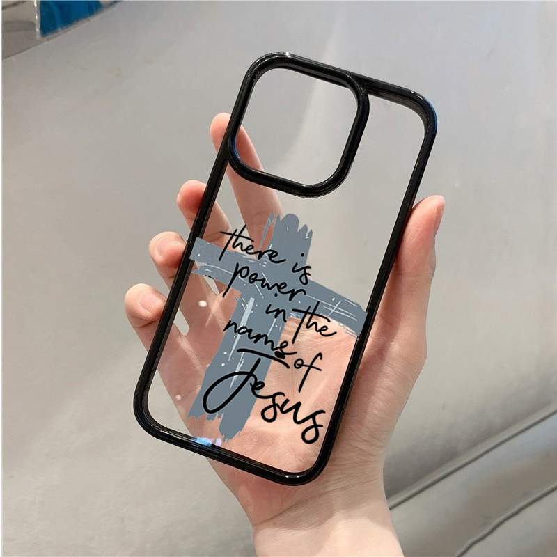 غطاء شفاف بتصميم صليب يسوع الد - مراجعة Samsung Accessories Phone وسعره