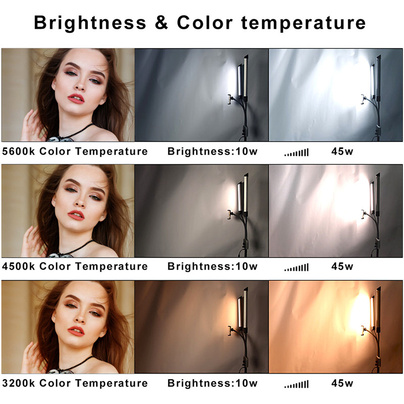 ضوء LED مزدوج الأذرع ، شرائط ط - مراجعة Led Strip Selfie وسعره